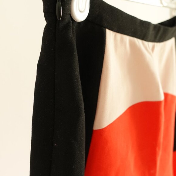 ZARA Mini Flare Color Block Skirt in Red, Pink, and Black SZ XS - Picture 5 of 9